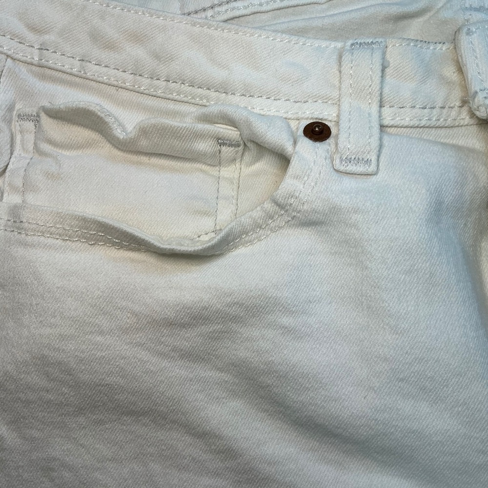 Levis Womens White Denim Leggings Skinny Jeans Stretch 30x30 Cotton Blend - Picture 11 of 12